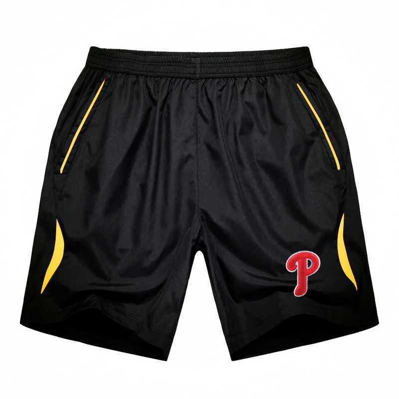 Men's Philadelphia Phillies Black Gold Stripe MLB Shorts,We sell and wholesale Men's Philadelphia Phillies Black Gold Stripe MLB Shorts on line form chian!